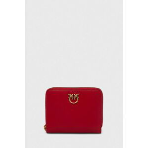 Kožená peňaženka Pinko dámsky, červená farba
