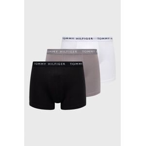 Boxerky Tommy Hilfiger (3-pak) pánske, čierna farba