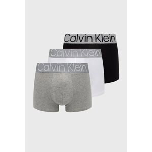 Boxerky Calvin Klein Underwear (3-pak) pánske, biela farba