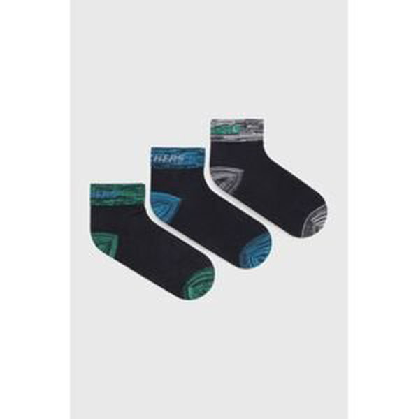 Detské ponožky Skechers čierna farba