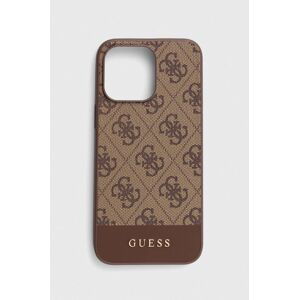 Puzdro na mobil Guess iPhone 15 Pro Max 6.7" hnedá farba