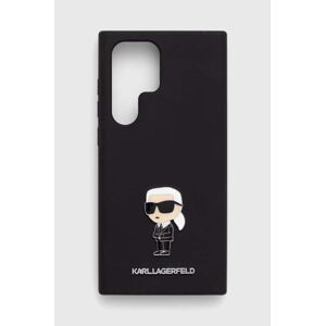 Puzdro na mobil Karl Lagerfeld S23 Ultra S918 čierna farba