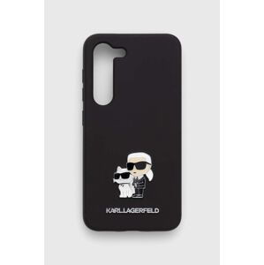 Puzdro na mobil Karl Lagerfeld S23 S911 čierna farba