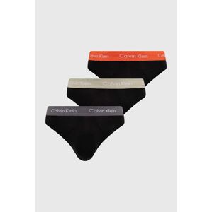 Slipy Calvin Klein Underwear 3-pak pánske,čierna farba,0000U2661G