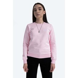 Bavlnená mikina A.P.C. Sweat Skye COEBH-F27700 MARINE dámska, ružová farba, s nášivkou