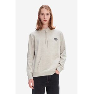 Bavlnená mikina A.P.C. Marvin Hoodie COEZD-H27733 BLACK pánska, čierna farba, s kapucňou, s nášivkou