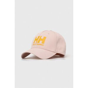 Bavlnená šiltovka Helly Hansen Czapka Helly Hansen HH Ball Cap 67434 001 ružová farba, s potlačou