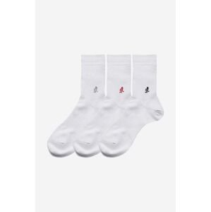 Ponožky Gramicci 3-pak SX.M04-White, pánske, biela farba