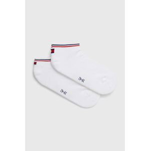 Ponožky Tommy Hilfiger 2-pak biela farba