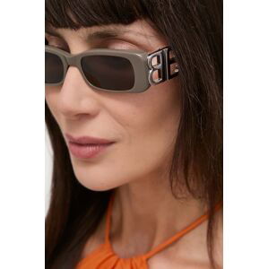 Slnečné okuliare Balenciaga BB0096S dámske, šedá farba