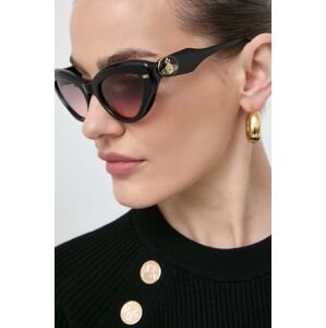 Slnečné okuliare Vivienne Westwood dámske, čierna farba