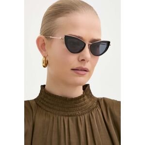 Slnečné okuliare Valentino VIII dámske, čierna farba, VLS-102A
