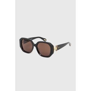 Slnečné okuliare Chloé dámske, čierna farba, CH0236S