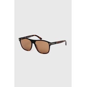 Slnečné okuliare Tom Ford pánske, hnedá farba, FT1081_5805E