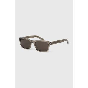 Slnečné okuliare Saint Laurent pánske, šedá farba