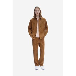 Bavlnené nohavice A.P.C. Pantalon Sydney hnedá farba, rovné H COGBJ-H08422 CARAMEL