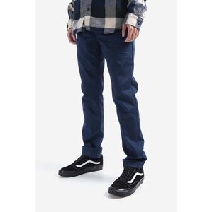 Nohavice Vans Authentic Chino VN0A5FJ7LKZ-navy, tmavomodrá farba, strih chinos, stredne vysoký pás