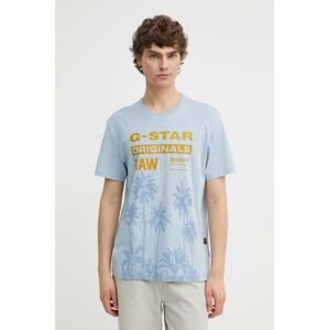 Bavlnené tričko G-Star Raw pánske, s potlačou, D24681-336