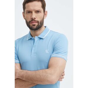 Polo tričko Calvin Klein Jeans pánsky, jednofarebný