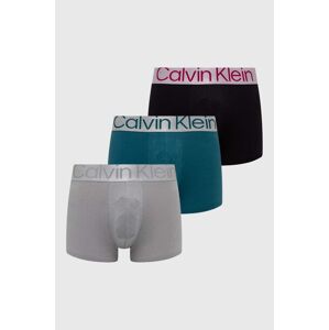 Boxerky Calvin Klein Underwear 3-pak pánske, čierna farba