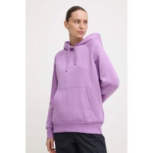 Mikina Under Armour dámska, fialová farba, s kapucňou, jednofarebná, 1379500