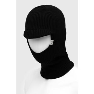 Vlnená kukla C.P. Company Ski Mask čierna farba, 15CMAC269A005509A