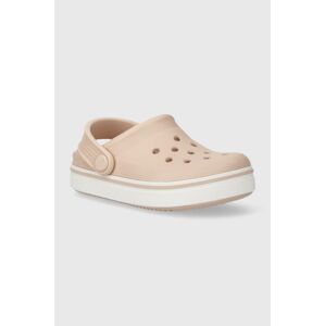 Detské šľapky Crocs 208479 Off Court Clog T čierna farba