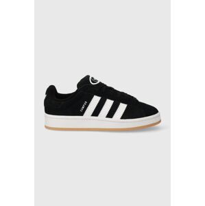 Semišové tenisky adidas Originals Campus 00s čierna farba, HQ6638,