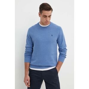 Bavlnený sveter Polo Ralph Lauren tyrkysová farba,tenký,710918163