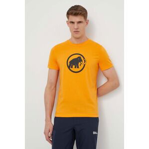 Športové tričko Mammut Core oranžová farba, s potlačou