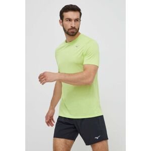 Bežecké tričko Mizuno Impulse zelená farba, melanžové
