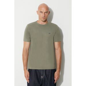 Bavlnené tričko C.P. Company 30/1 JERSEY GOGGLE PRINT T-SHIRT 15CMTS044A005100W, zelená farba, s potlačou