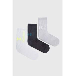 Ponožky Under Armour 3-pak čierna farba, 1373084