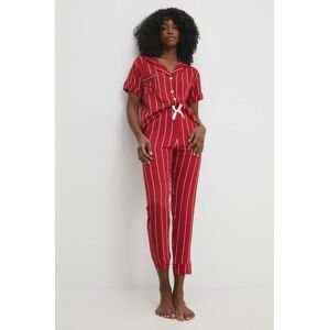 Pyžamo Answear Lab dámska, červená farba