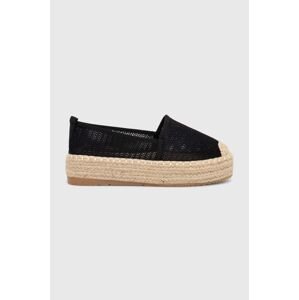 Espadrilky Answear Lab čierna farba, na platforme