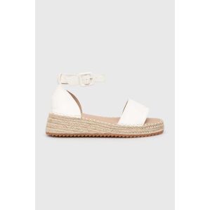 Espadrilky Answear Lab biela farba, na platforme