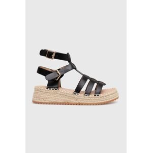 Espadrilky Answear Lab čierna farba, na platforme