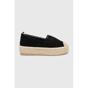 Espadrilky Answear Lab čierna farba, na platforme