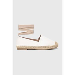 Espadrilky Answear Lab biela farba