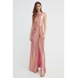 Šaty Silvian Heach ružová farba, maxi, áčkový strih