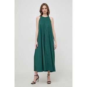 Šaty Liviana Conti zelená farba, maxi, áčkový strih