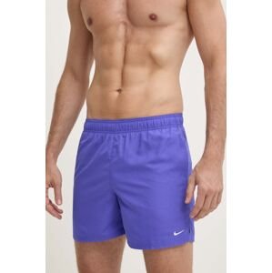 Plavkové šortky Nike fialová farba