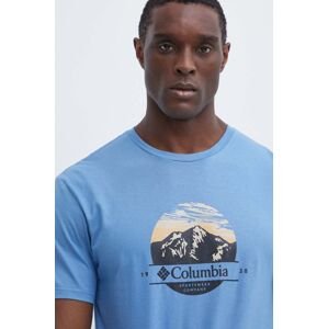 Bavlnené tričko Columbia Path Lake pánske, s potlačou, 1934814
