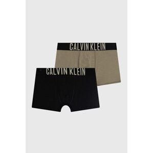 Detské boxerky Calvin Klein Underwear 2-pak šedá farba