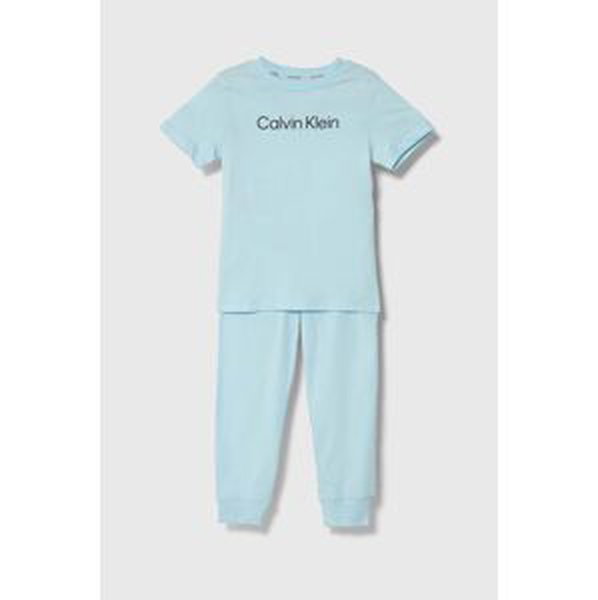Detské bavlnené pyžamo Calvin Klein Underwear s potlačou