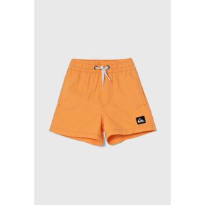 Detské plavkové šortky Quiksilver SOLID BOY 12 oranžová farba