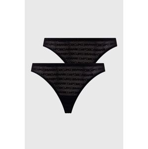 Nohavičky Emporio Armani Underwear 2-pak čierna farba