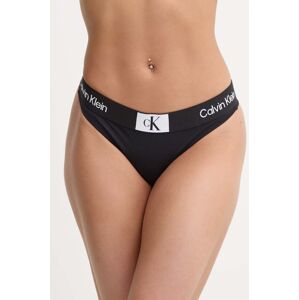 Plavkové tangá Calvin Klein čierna farba, KW0KW02352