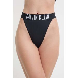 Plavkové tangá Calvin Klein čierna farba, KW0KW02579