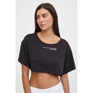 Plážový top Calvin Klein čierna farba,KW0KW02478